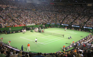 Ausverkaufte Rod Laver Arena (Center Court)
