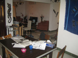 Von der Eingangstuere Blick auf Ess und Wohnzimmer Von der Eingangstuere Blick auf Ess und Wohnzimmer