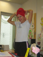 Elli mit nassen Haaren vom  Training