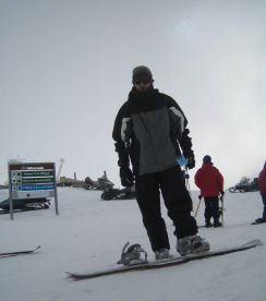 Darren auf dem Gipfel von Falls Creek